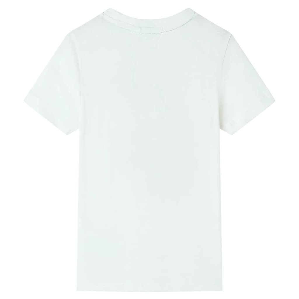 Vidaxl Children's shirt with short sleeves 128 ecru