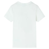 Vidaxl Children's shirt with short sleeves 128 ecru