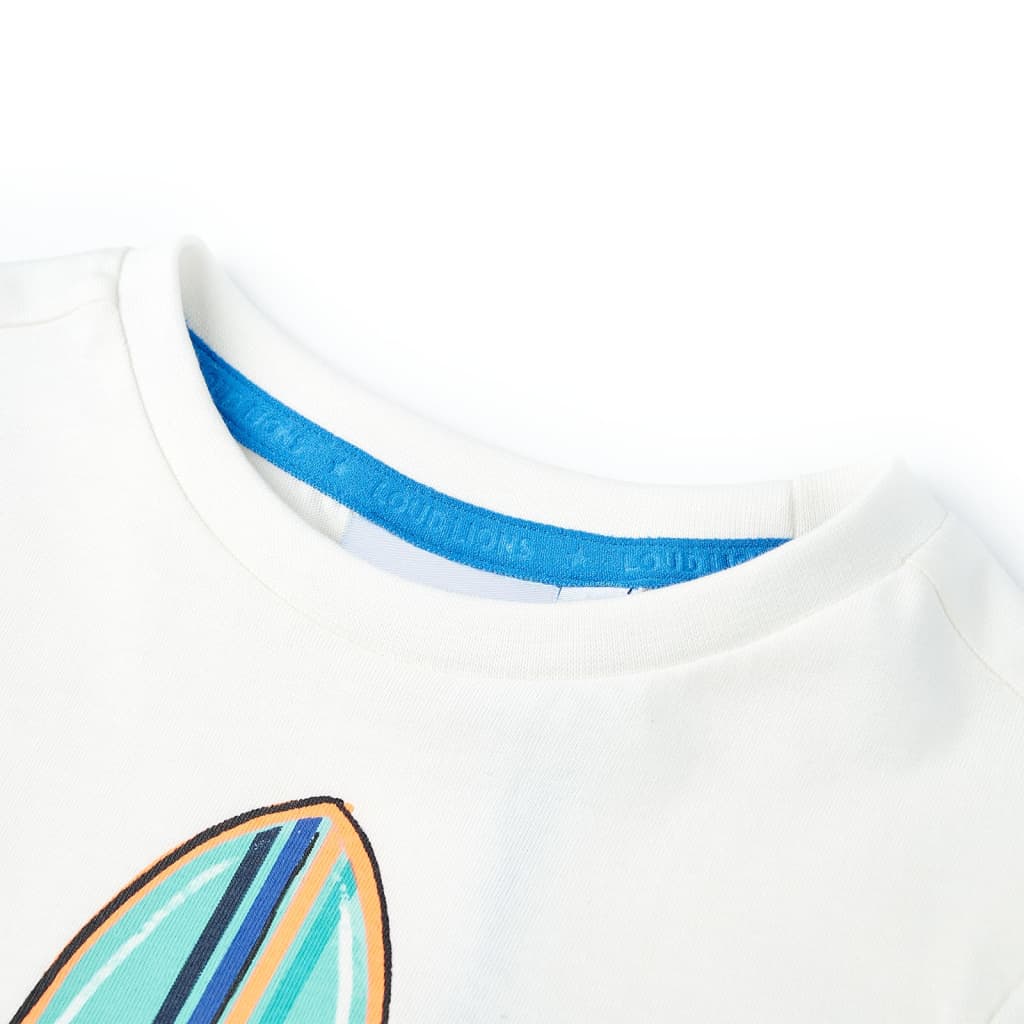 Vidaxl Children's shirt with short sleeves 128 ecru