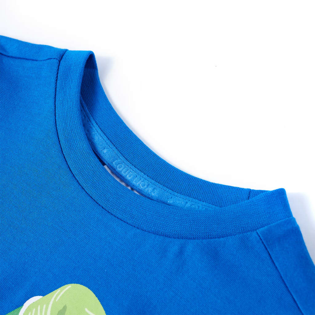 Otroška majica Vidaxl 92 felblauw
