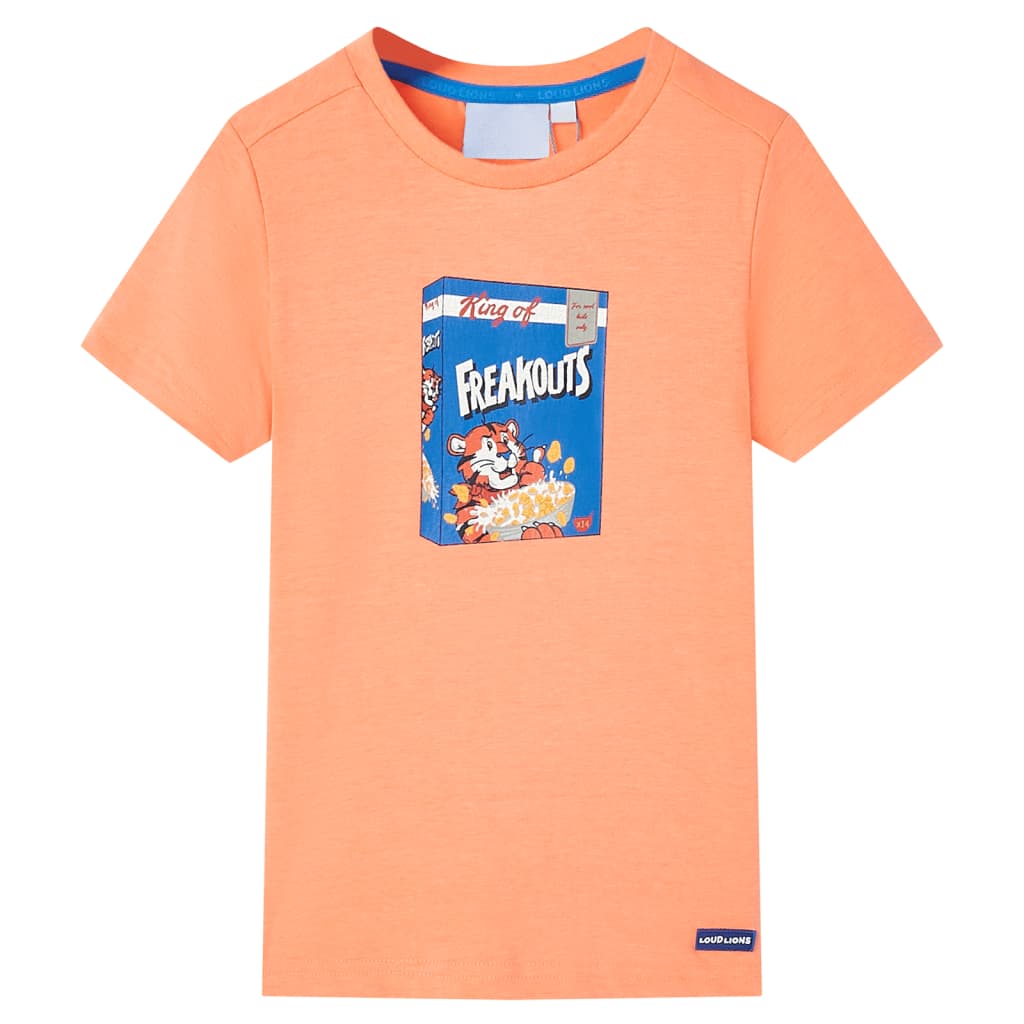 Vidaxl Children's shirt with short sleeves 116 neonoranje