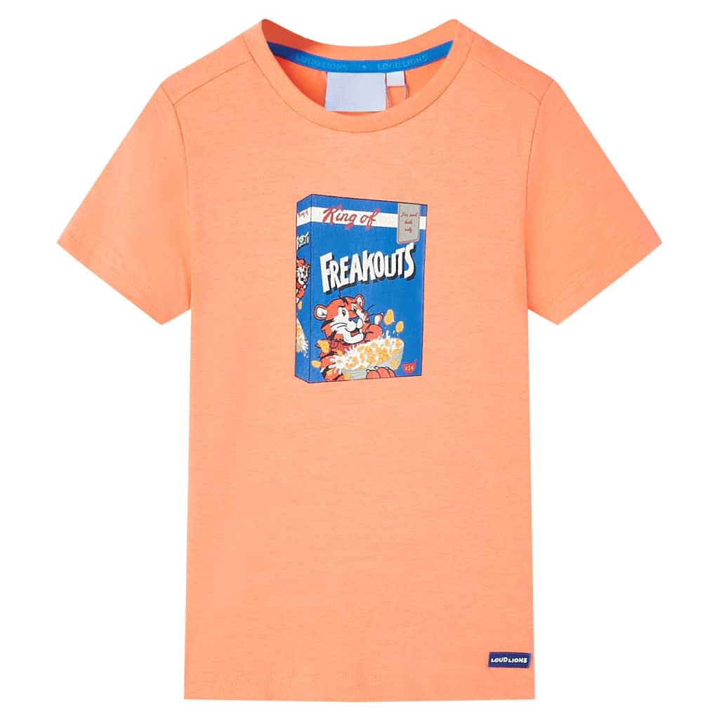 Vidaxl Children's shirt with short sleeves 128 neonoranje