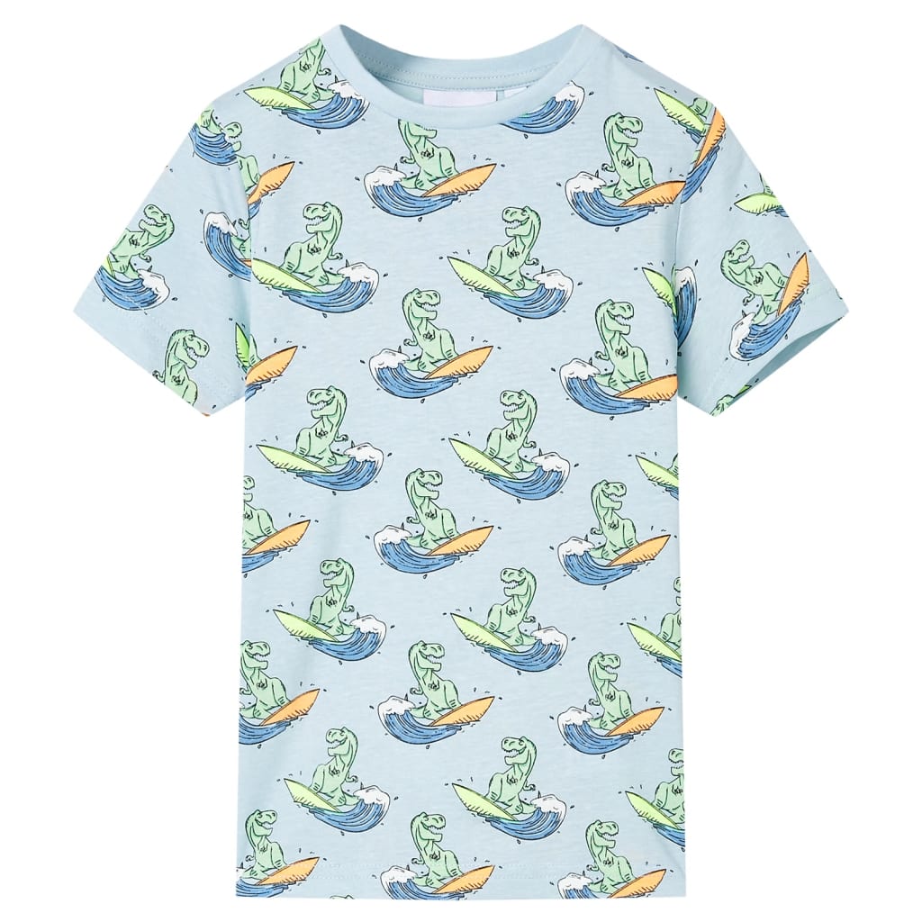 Vidaxl Children's pajamas with short sleeves 116 light blue