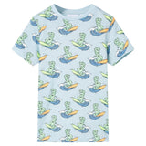 Vidaxl Children's pajamas with short sleeves 116 light blue