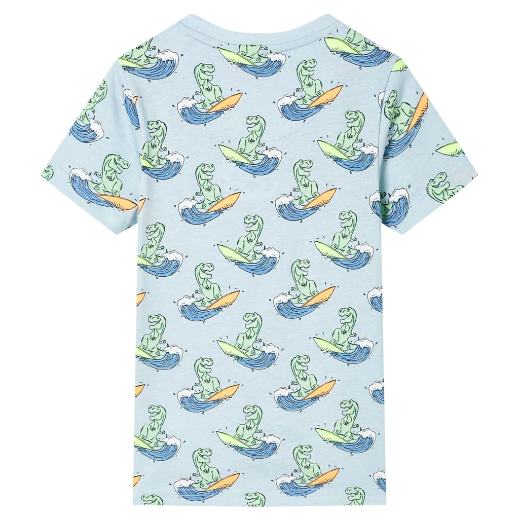 Vidaxl Children's pajamas with short sleeves 116 light blue