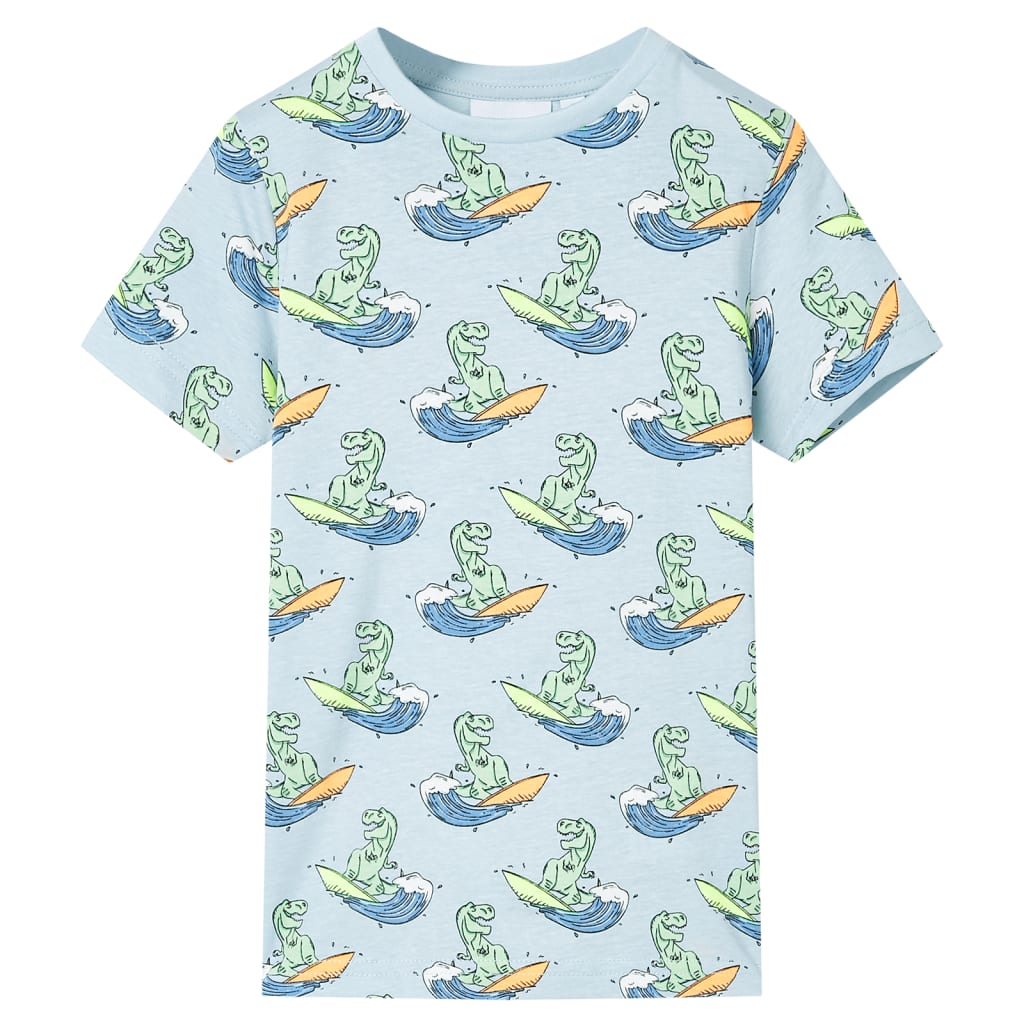 Vidaxl Children's pajamas with short sleeves 128 light blue