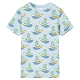 Vidaxl Children's pajamas with short sleeves 128 light blue