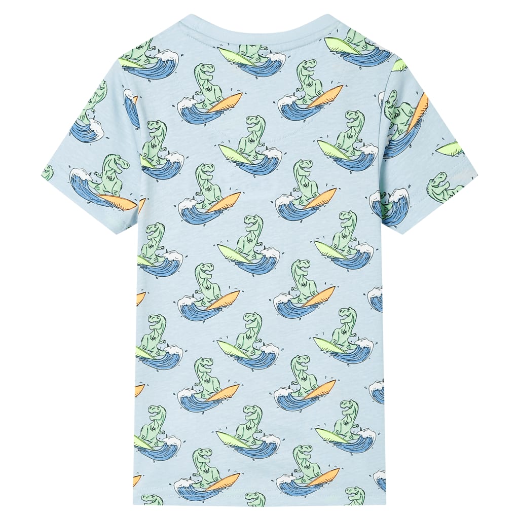 Vidaxl Children's pajamas with short sleeves 128 light blue