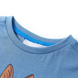 Dětská košile Vidaxl s krátkými rukávy 128 Middle Blue
