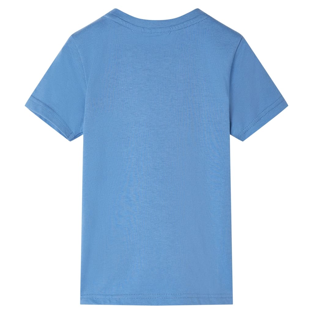 Dětská košile Vidaxl s krátkými rukávy 140 Middle Blue