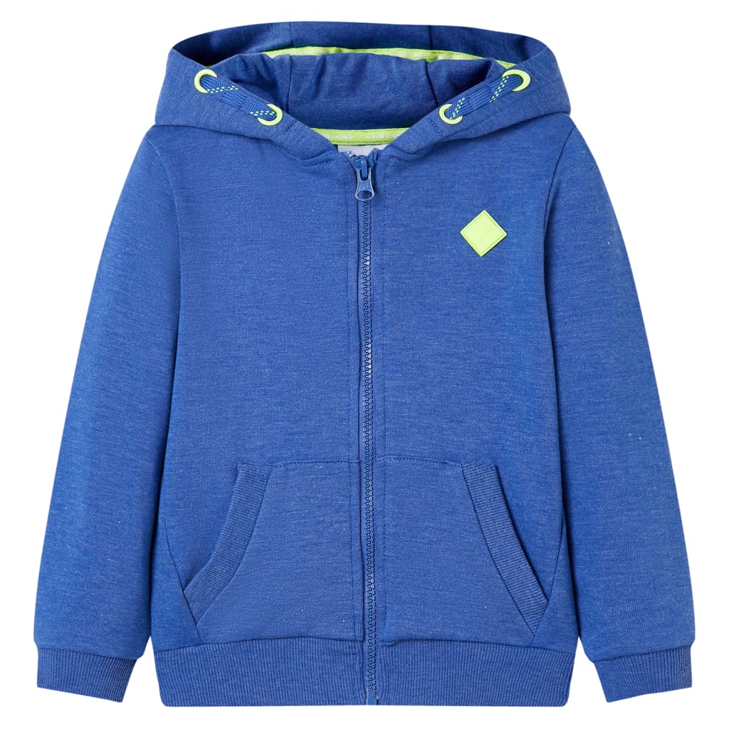Vidaxl Children's vest with hood and zipper 128 mixed blue