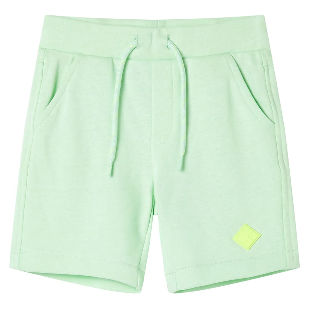Dětské šortky Vidaxl s Trekoordem 128 Bright Green