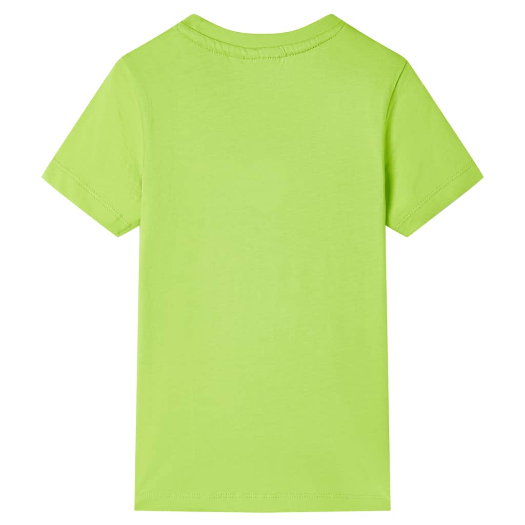 Otroška majica Vidaxl s kratkimi rokavi 116 limegroen