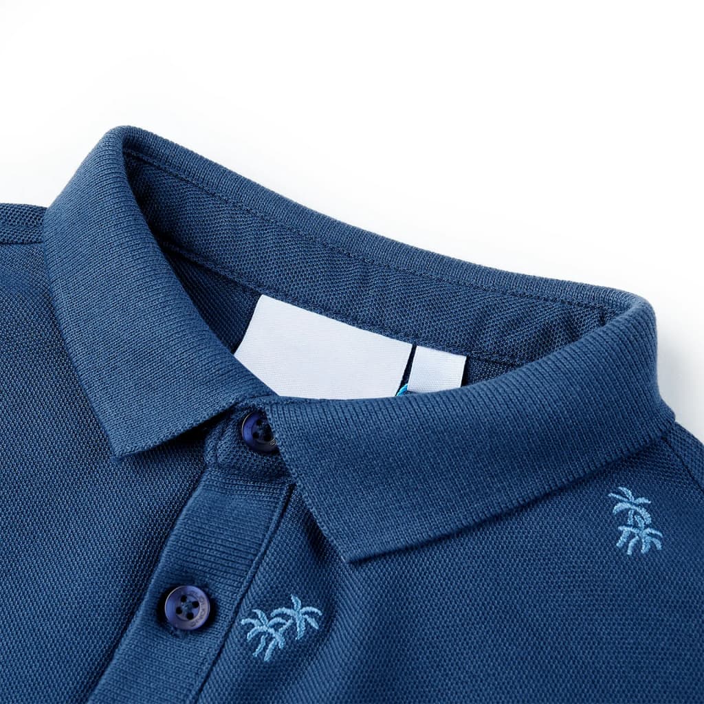 Vidaxl Children's Polo Shirt 140 Dark Blue