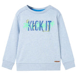 Vidaxl Children's sweater 104 mixed soft blue