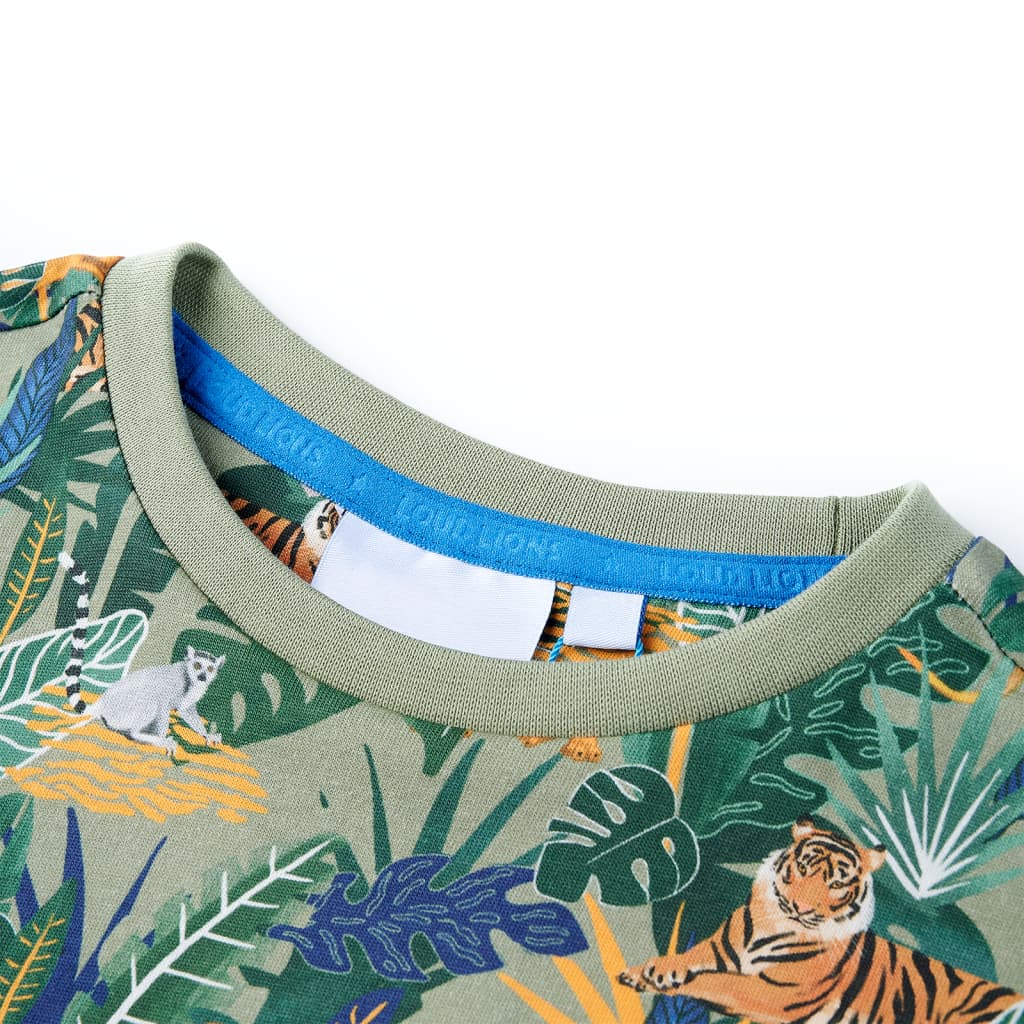 Vidaxl Kanner Shirt mat kuerzen Ärmelen 140 Multi -Colored