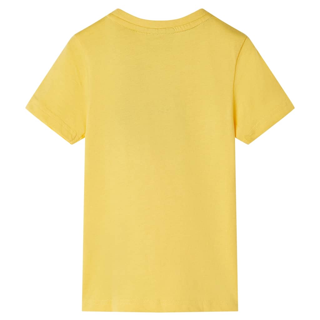 Vidaxl Kanner Shirt mat kuerzen Ärmelen 128 hell hell