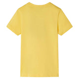 Vidaxl Kanner Shirt mat kuerzen Ärmelen 128 hell hell