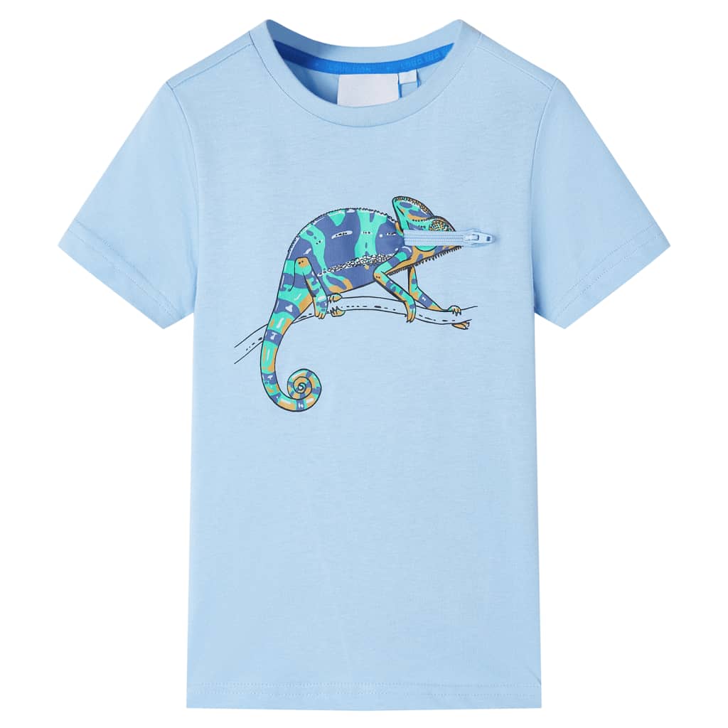 Vidaxl children's shirt with short sleeves 104 light blue