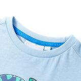 Vidaxl children's shirt with short sleeves 116 light blue