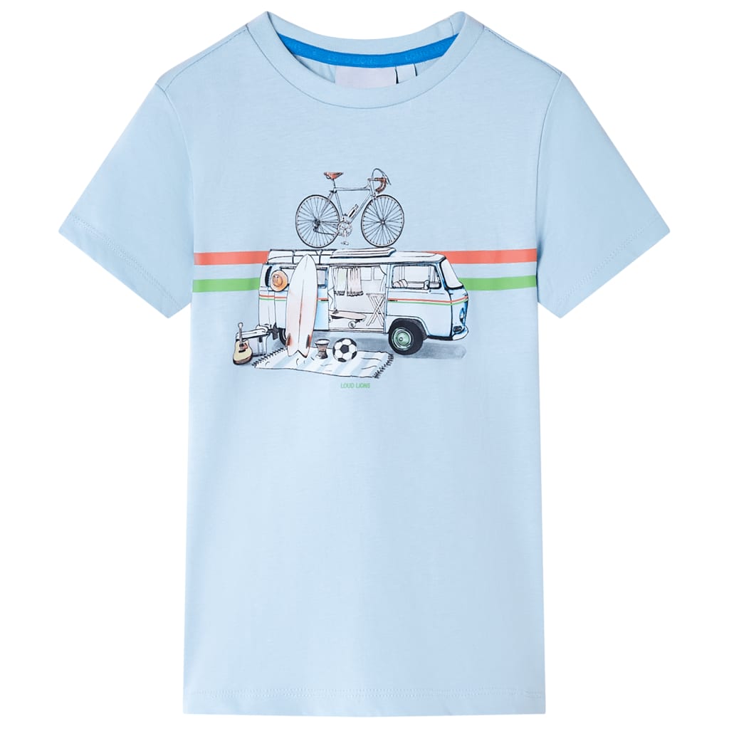 Vidaxl camisa para niños 92 azul claro
