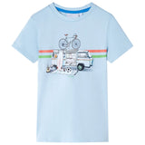 Vidaxl Children's shirt 140 light blue