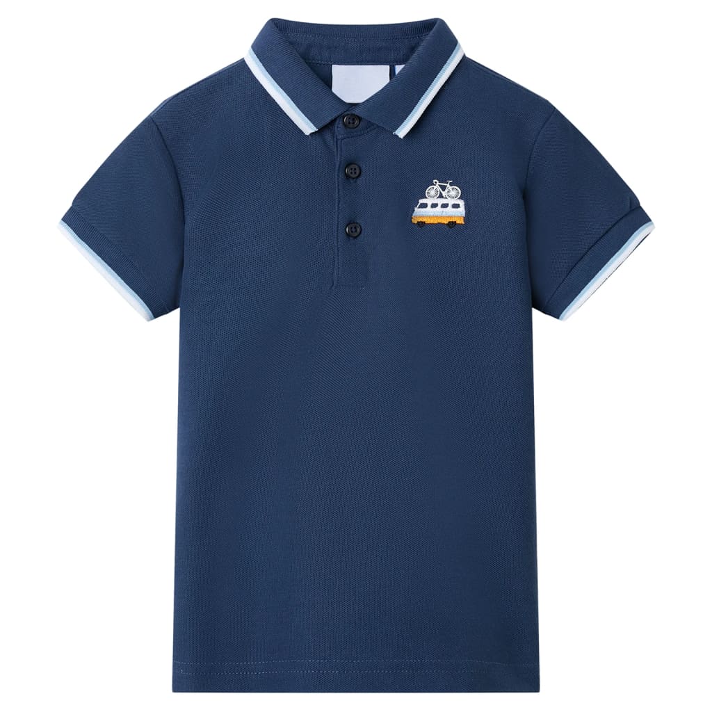 Vidaxl Children's Polo Shirt 92 Dark Blue