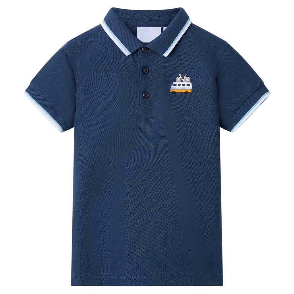 Vidaxl Children's Polo Shirt 104 Dark Blue