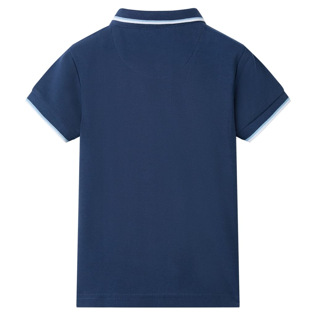 Vidaxl Children's Polo Shirt 128 Dark blue
