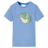 VidaXL Kindershirt 128 middenblauw