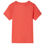 Vidaxl children's shirt with short sleeves 116 light red