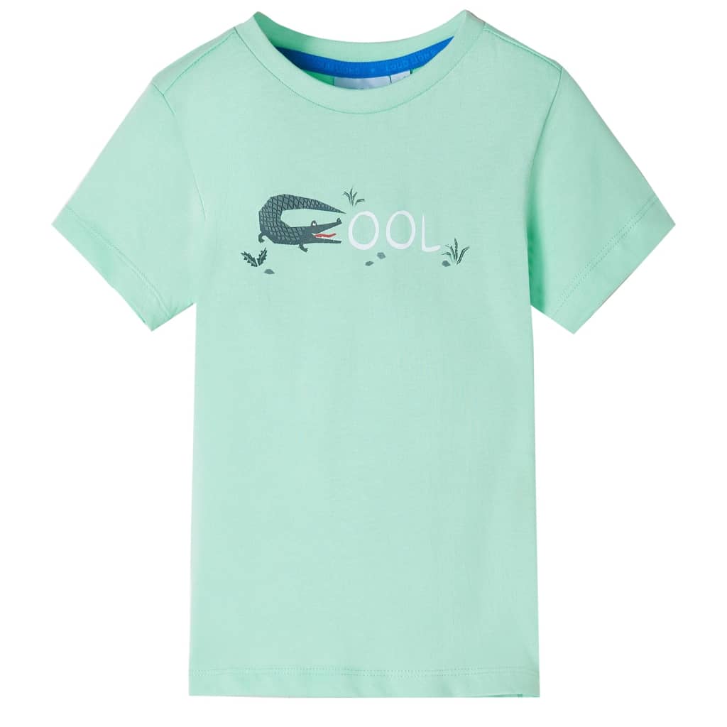 Vidaxl children's shirt with short sleeves 92 light green