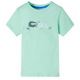 Vidaxl children's shirt with short sleeves 92 light green