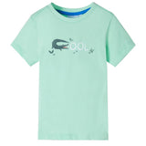 Vidaxl children's shirt with short sleeves 104 light green
