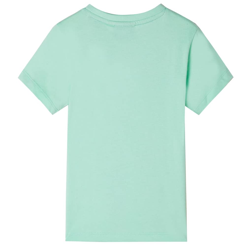 Vidaxl children's shirt with short sleeves 104 light green