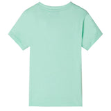 Vidaxl children's shirt with short sleeves 104 light green