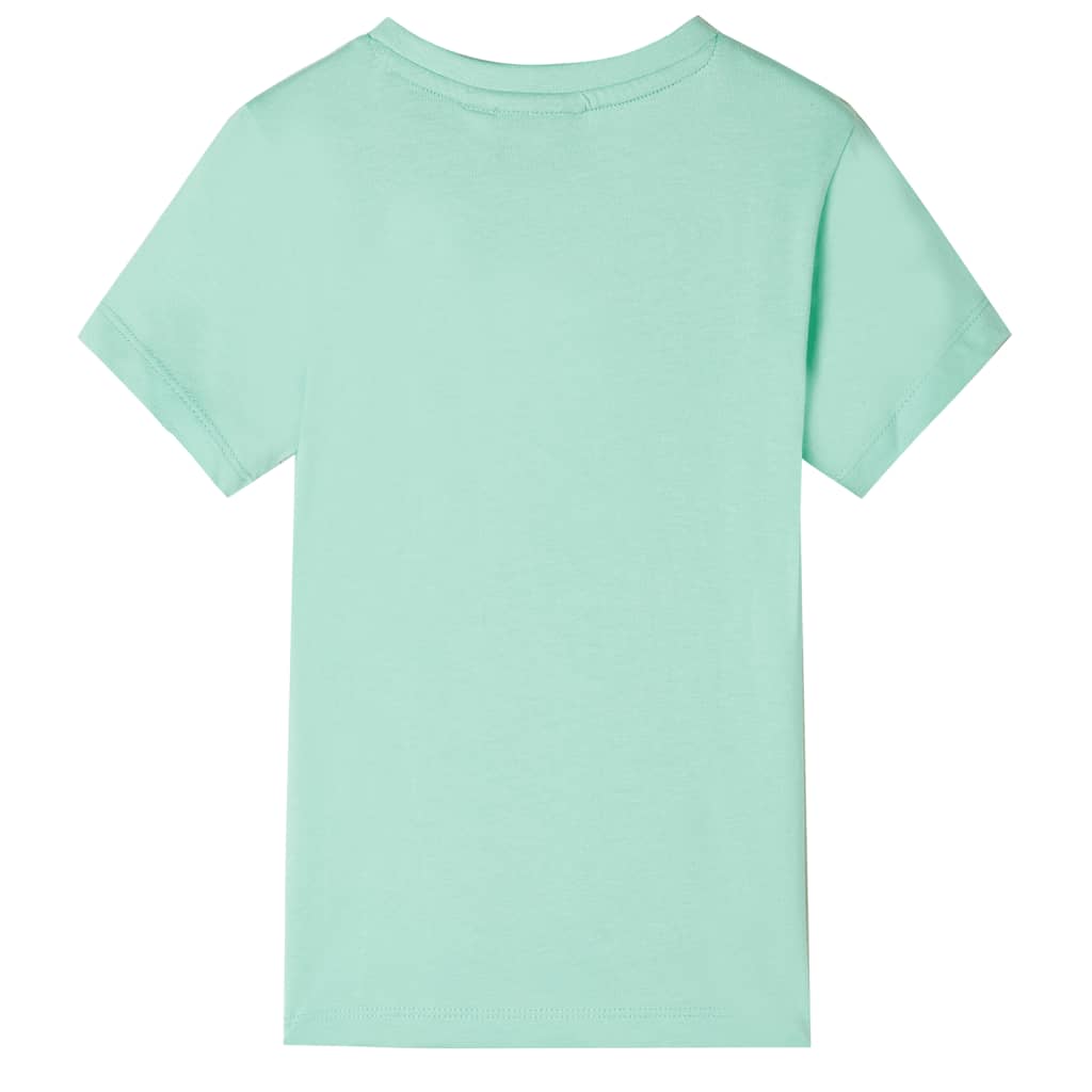 Vidaxl children's shirt with short sleeves 128 light green
