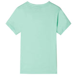Vidaxl children's shirt with short sleeves 128 light green
