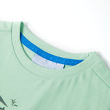 Vidaxl children's shirt with short sleeves 140 light green