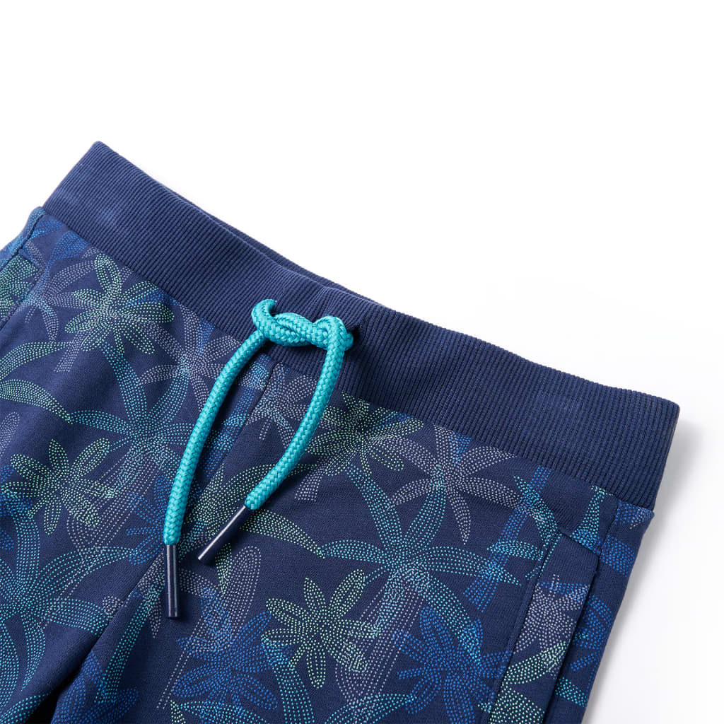Vidaxl Children's Shorts with Trekoord 128 Navy Blue