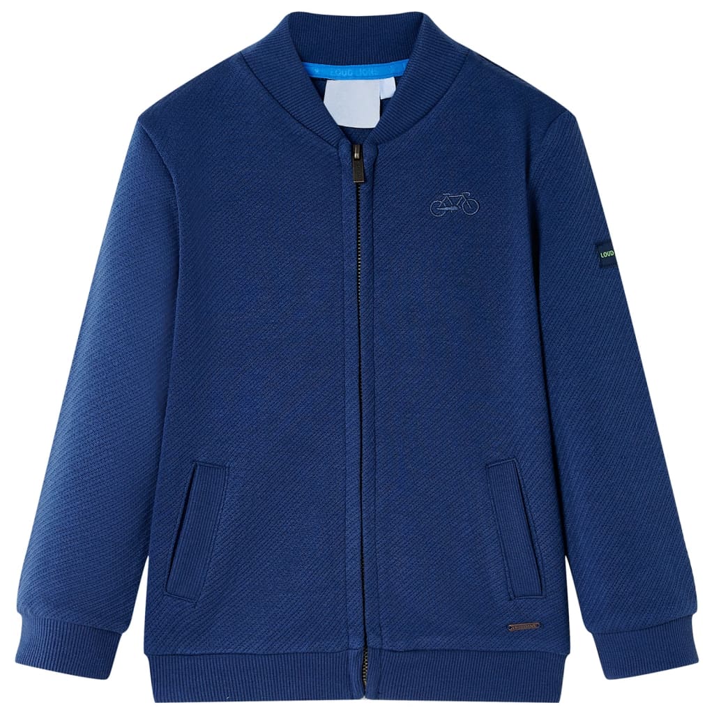Vidaxl Children's Vest with Rits 128 Navy Blue