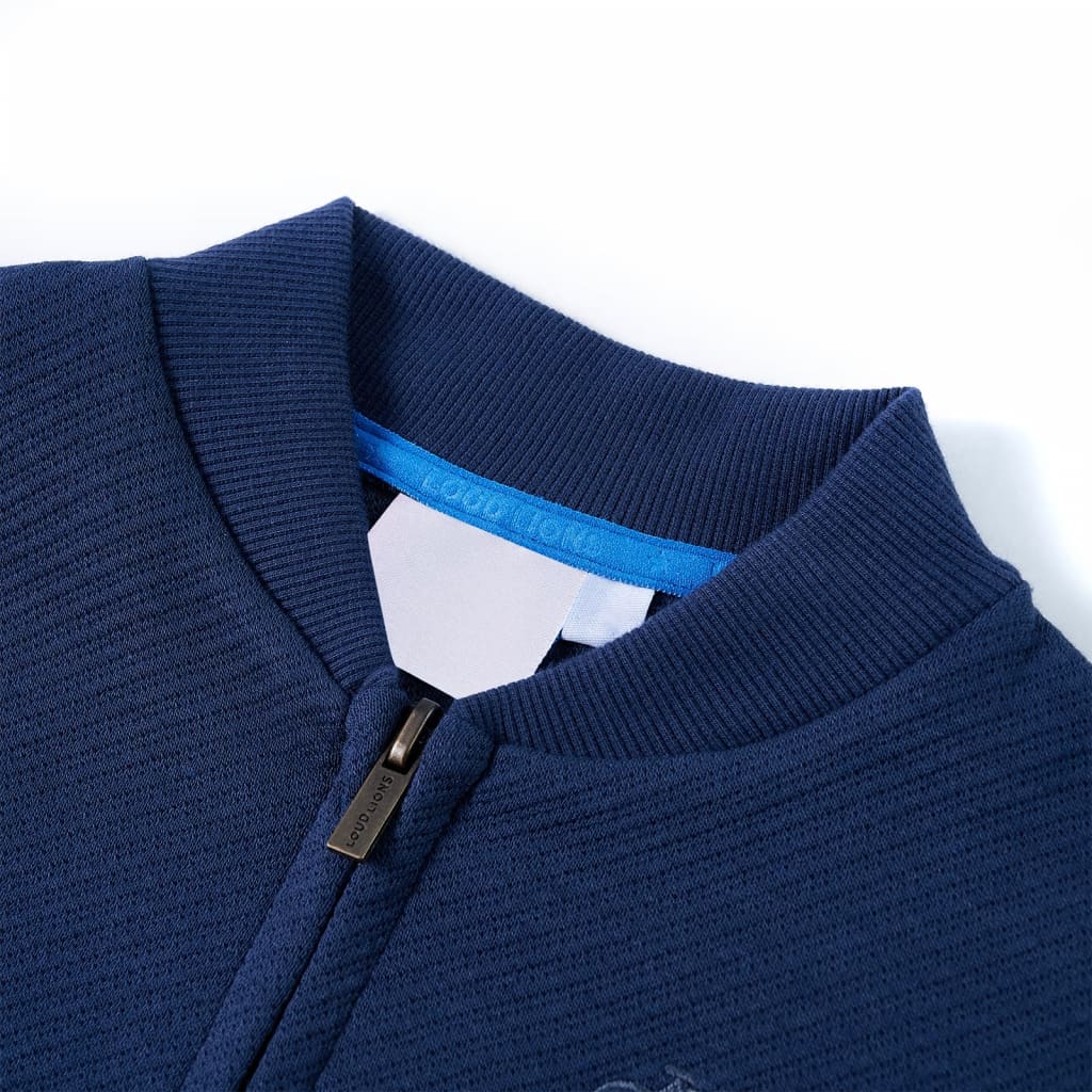 Vidaxl Children's Vest with Rits 128 Navy Blue