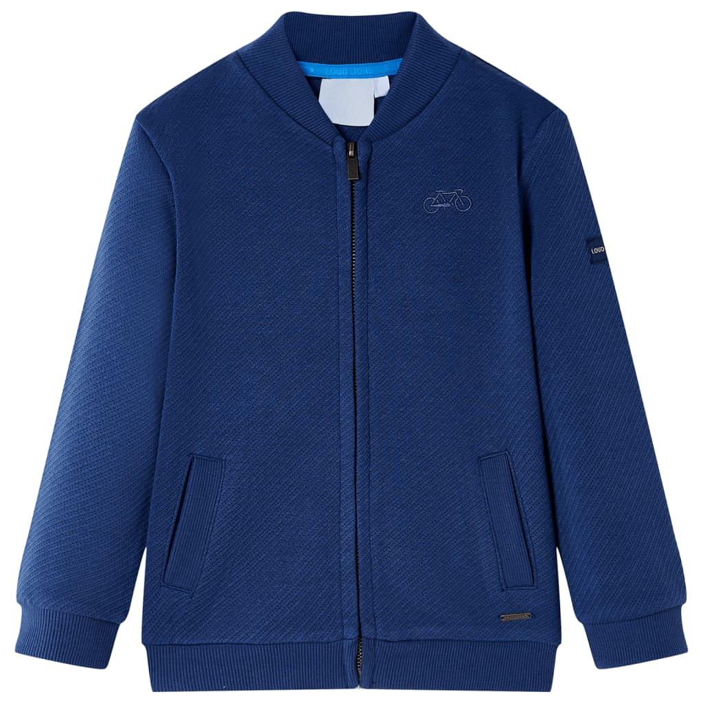 Vidaxl Children's vest with zipper 140 navy blue