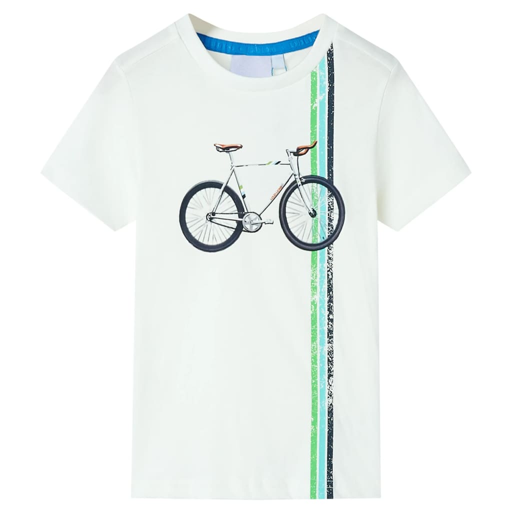 Vidaxl Children's shirt with short sleeves 104 ecru