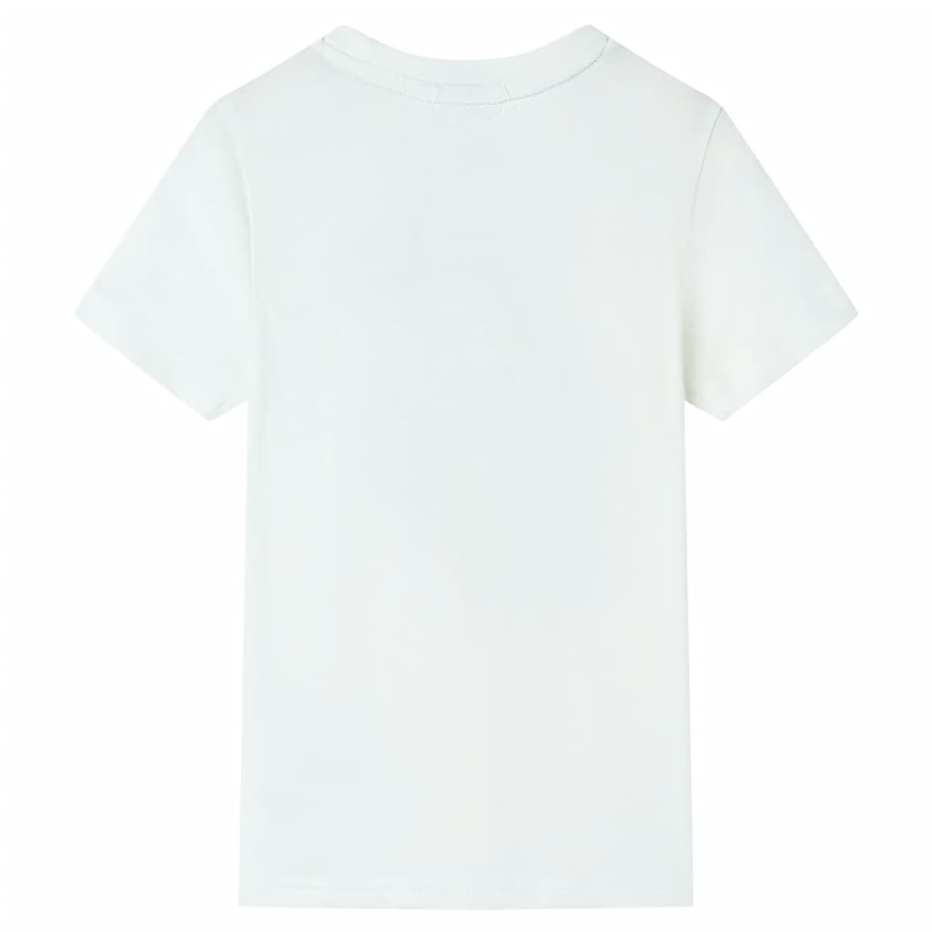 Vidaxl Children's shirt with short sleeves 104 ecru