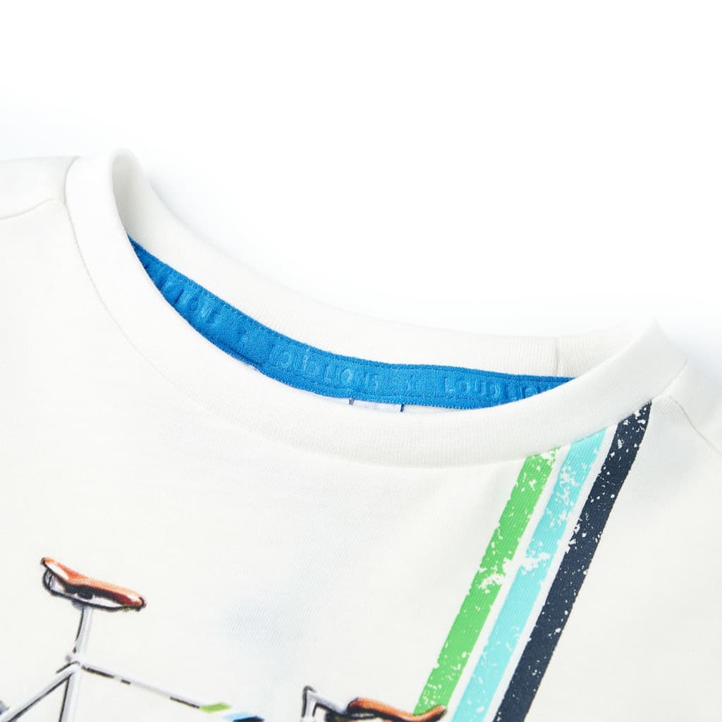 Vidaxl Children's shirt with short sleeves 104 ecru