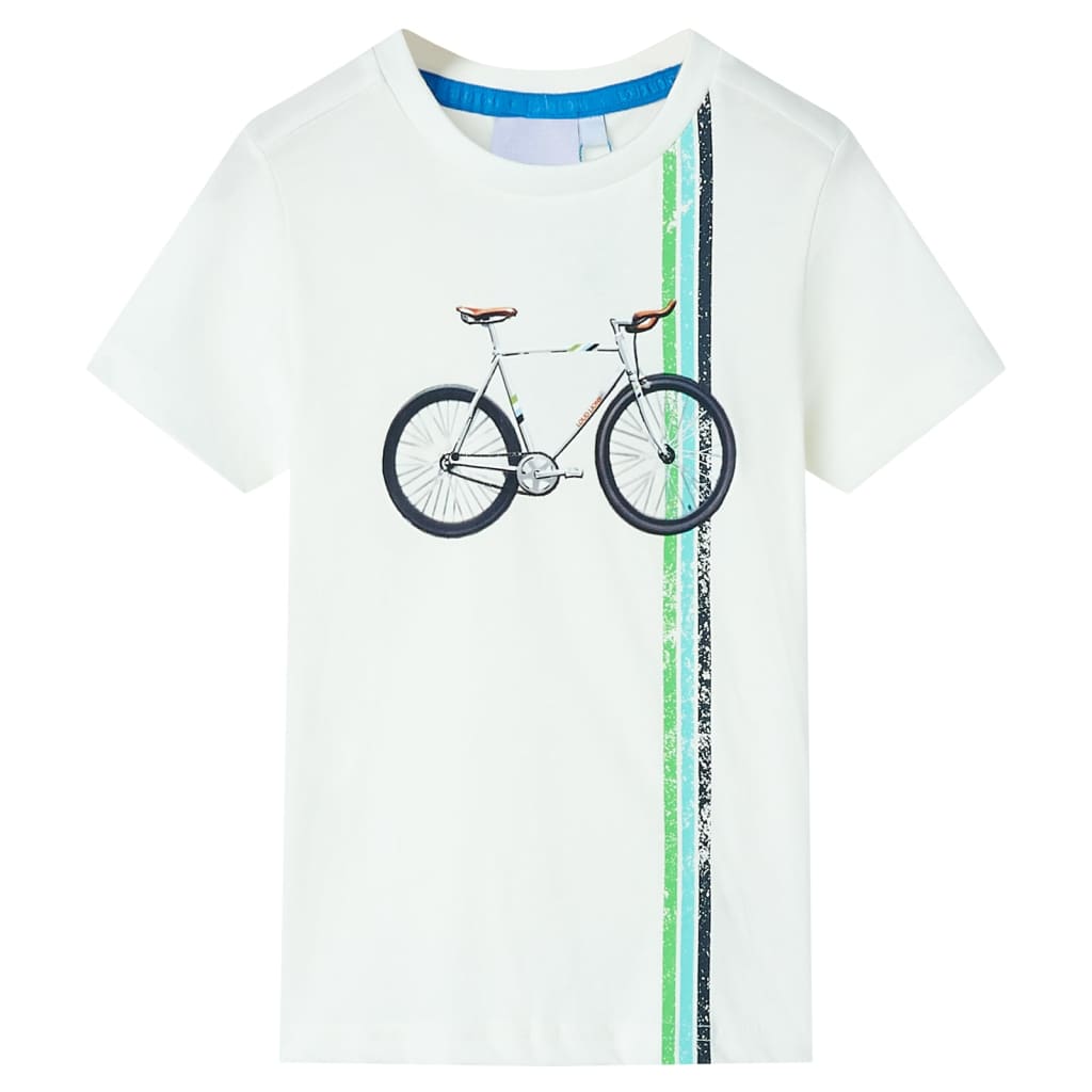 Vidaxl Children's shirt with short sleeves 128 ecru