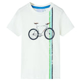Vidaxl Children's shirt with short sleeves 128 ecru