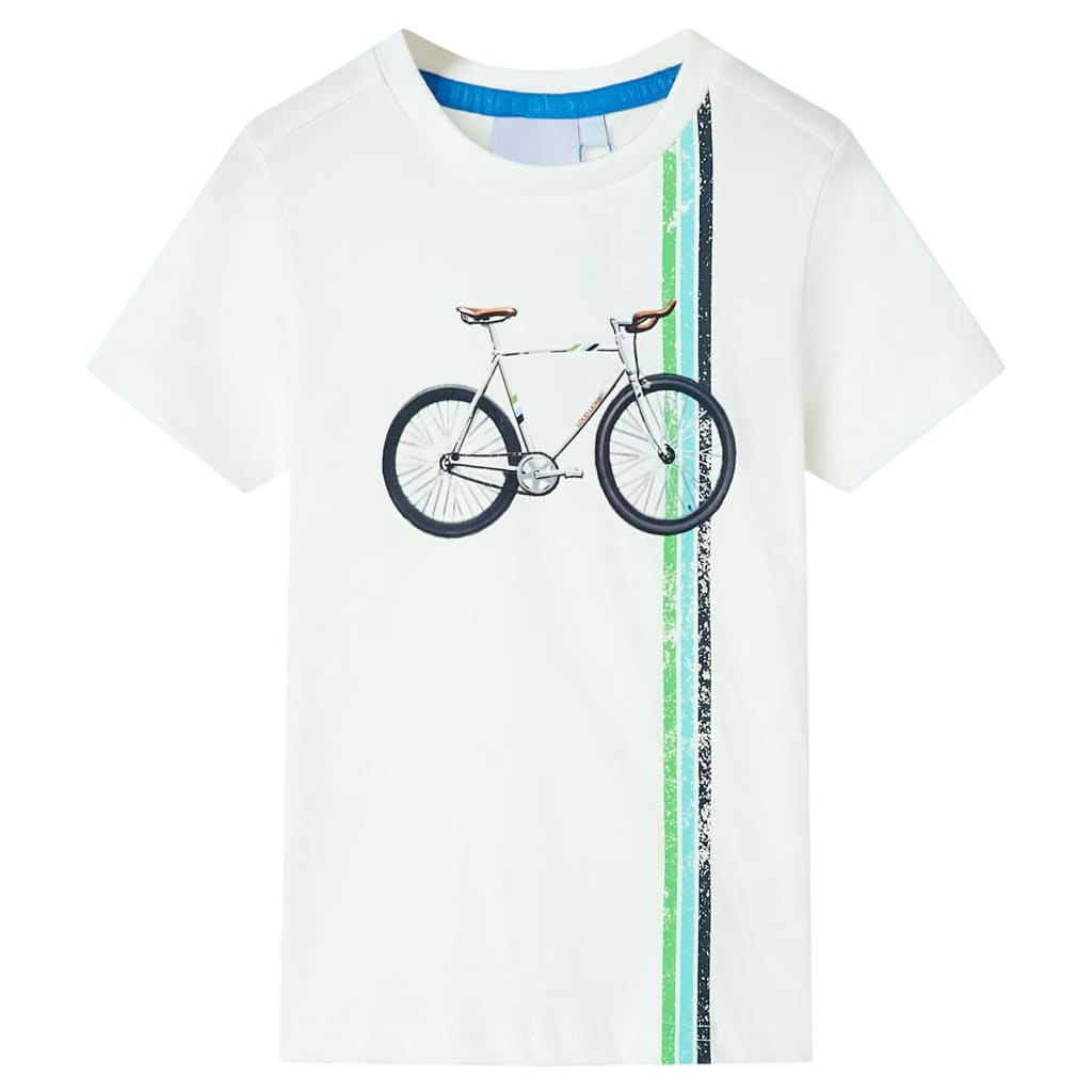 Vidaxl Children's shirt with short sleeves 140 ecru