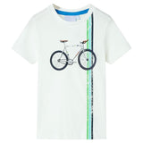 Vidaxl Children's shirt with short sleeves 140 ecru